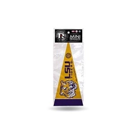 NCAA LSU Tigers 8-Piece 4-Inch by 9-Inch Classic Mini Pennant D