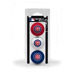 Team Golf MLB Chicago Cubs Regulation Size Golf Balls, 3 Pack, Full Color Durable Team Imprint