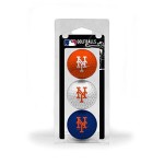 Team Golf Mlb New York Mets Regulation Size Golf Balls, 3 Pack, Full Color Durable Team Imprint,Orange