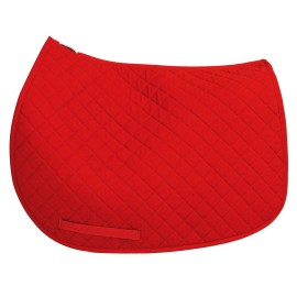 Tuffrider Basic All Purpose Saddle Pad,Red,Standard