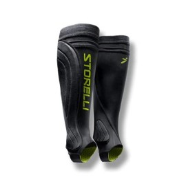 Storelli Bodyshield Leg Guards | Protective Soccer Shin Guard Holders | Enhanced Lower Leg And Ankle Protection | Black | Large