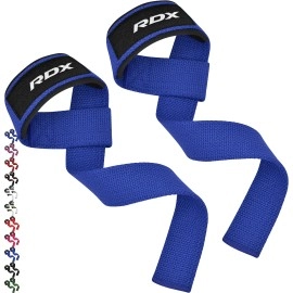 Rdx Lifting Wrist Straps For Weightlifting, 5Mm Neoprene Padded Anti Slip 60Cm Hand Bar Support Grips, Strength Training Equipment Heavy Duty Workout Bodybuilding Powerlifting Gym Fitness, Men Women