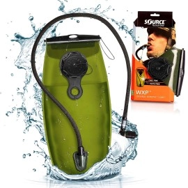 SOURCE Tactical WXP 2L Widepac Bladder with External Fill Port for Hydration Packs - High-Flow Storm Drinking Valve - Leakproof Widepac Closure - Zero Taste and Virtually Self-Cleaning - 70oz, Black