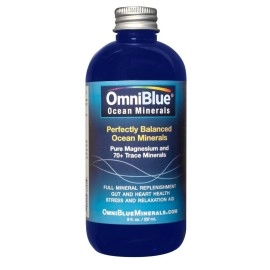Omniblue Ocean Minerals 100% Natural Solar-Harvested Ocean Electrolytes All Required Macro And Trace Minerals Not Lab-Made No Additives A (8 Oz)