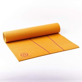Natural Fitness Eco-Smart Yoga Mat (Orange/Red, 24 X 69-Inch X 6-Mm)