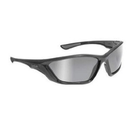 Bolle Swat ASAF Sunglasses, Shiny Black/Silver Flash Shiny