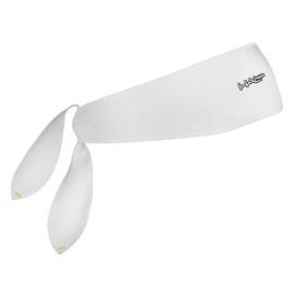 Halo I Superwide Tie-Style Headband (White)