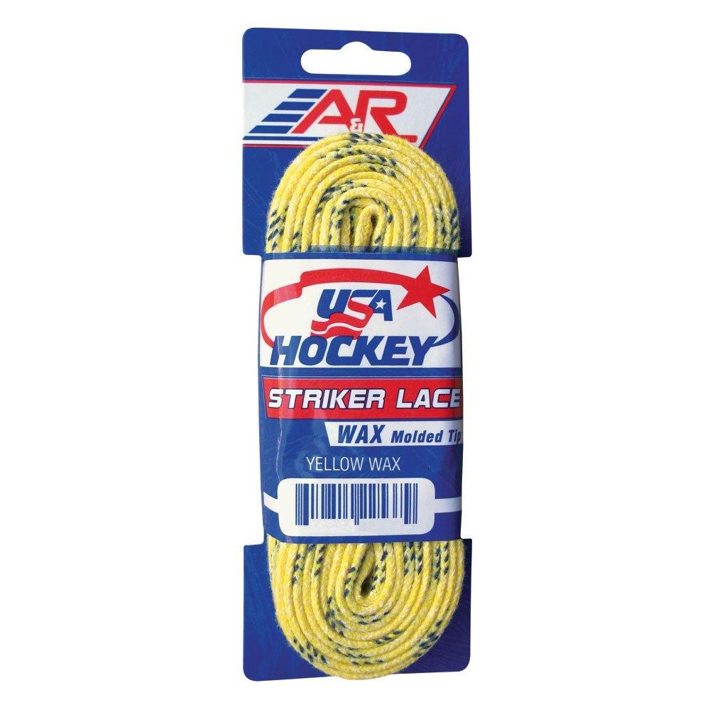 A&R Sports Usa Waxed Hockey Laces, 108-Inch, Yellow