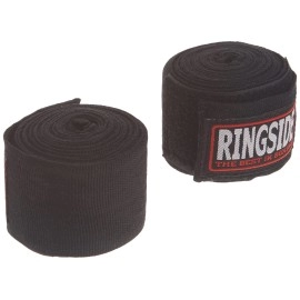 Ringside Mexican Style Boxing Hand Wraps (Pair), Black