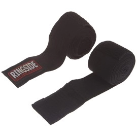 Ringside Mexican Style Boxing Hand Wraps (Pair), Black