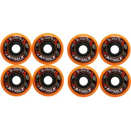 Labeda Asphalt Orange Inline Skate Wheels - 76mm