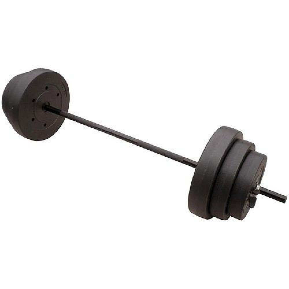 Golds Gym 100 Lbs Pounds Cement Barbell Weight Set