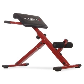 Stamina | X Hyperextension Bench - Adjustable and Foldable Roman Chair with Smart Workout App for Home Workout - Up to 250 lbs Weight Capacity