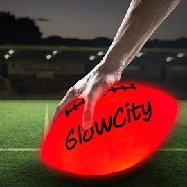 Glowcity Glow In The Dark Football - Light Up, Official Size Footballs For Kids, Teens And Adults - Led Lights And Pre-Installed Batteries Included?