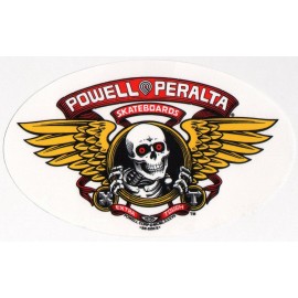 Powell Peralta Skateboard Sticker - Bones Brigade Winged Ripper Official Reissue