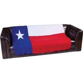 Texas State Flag Fleece Throw