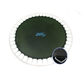 Machrus Upper Bounce Trampoline Replacement Mat with Sturdy 108 V-Rings- Jumping Mat Compatible with 16ft Round Frame & 7.5