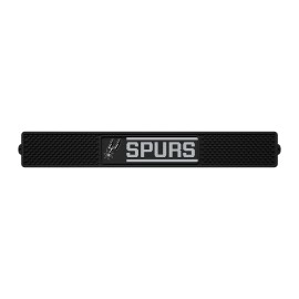 FANMATS NBA San Antonio Spurs Vinyl Drink Mat , Black , 3.25