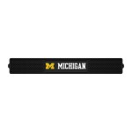 FANMATS 14019 Michigan Wolverines Drink Bar Mat - 3.25in. x 24in. - Durable Dish Drying Mat, Easy Clean, Counter Mat