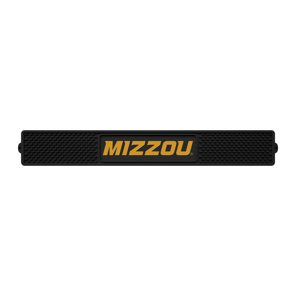 FANMATS 14101 Missouri Tigers Drink Bar Mat - 3.25in. x 24in. - Durable Dish Drying Mat, Easy Clean, Counter Mat