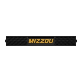 FANMATS 14101 Missouri Tigers Drink Bar Mat - 3.25in. x 24in. - Durable Dish Drying Mat, Easy Clean, Counter Mat