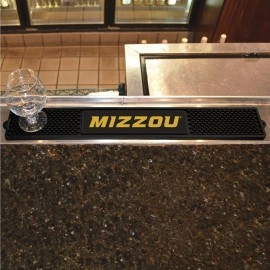 FANMATS 14101 Missouri Tigers Drink Bar Mat - 3.25in. x 24in. - Durable Dish Drying Mat, Easy Clean, Counter Mat