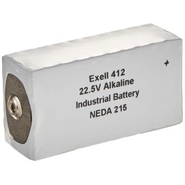 Exell 412A Alkaline 22.5V Battery NEDA 215, 15F20, Eveready 15F20 , Eveready 412, Eveready B122, Eveready BLR122, BA 261/U, BLR-122, BLR122, M122, M215, M2152, MN122, PX72, U15, UG015, V72PX, VS084