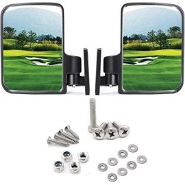 10L0L Golf Cart Side Mirrors For Club Car Ez-Go Yamaha And Others