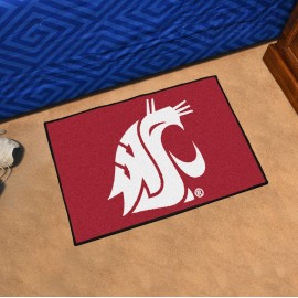 FANMATS 630 Washington State Cougars Starter Mat Accent Rug - 19in. x 30in. | Sports Fan Home Decor Rug and Tailgating Mat