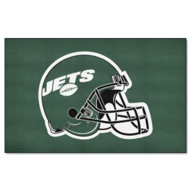 Fanmats 5817 New York Jets Ulti-Mat Rug - 5Ft. X 8Ft. Sports Fan Area Rug Home Decor Rug And Tailgating Mat - Jets Helmet Logo