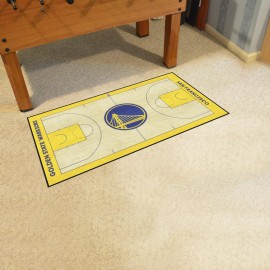 FANMATS 9264 Golden State Warriors Large Court Runner Rug - 30in. x 54in. - 