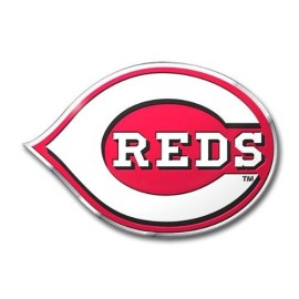 Mlb - Cincinnati Reds Heavy Duty Aluminum Color Emblem