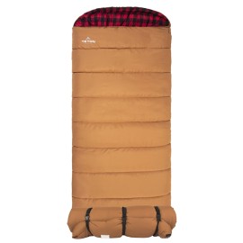 Teton Sports Deer Hunter Sleeping Bag - Warm Camping Sleeping Bag; Tough Canvas Shell; Camping, Hunting, Fishing And Cold Weather,Brown