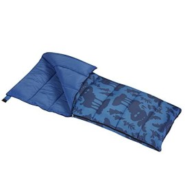 Wenzel Moose Youth 40 Degree Sleeping Bag, Blue - Stuff Sack Included