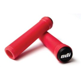 ODI Soft Flangeless Longneck Grips Softies For Bikes And Scooters RED