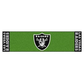 Fanmats 9024 Nfl - Las Vegas Raiders Putting Green Mat 18In. X 72 In., Team Color
