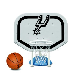 Poolmaster 72958 San Antonio Spurs NBA Pro Rebounder-Style Poolside Basketball Game , White