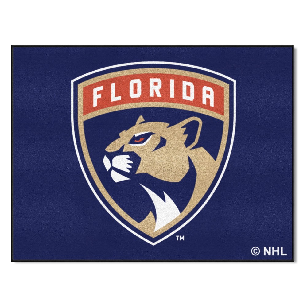 Fanmats 10536 Florida Panthers All-Star Rug - 34 In. X 42.5 In. Sports Fan Area Rug Home Decor Rug And Tailgating Mat