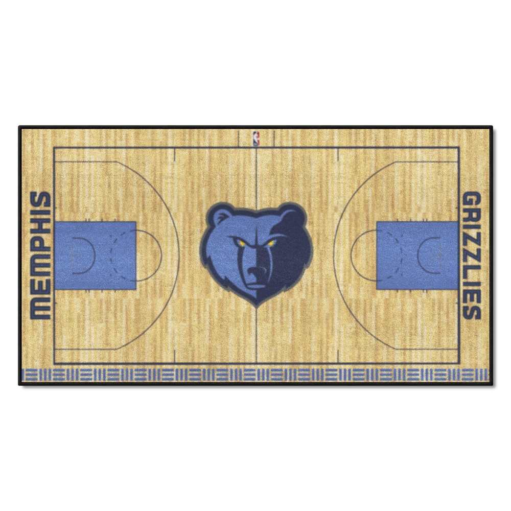 FANMATS - 9492 NBA Memphis Grizzlies Nylon Face NBA Court Runner-Small 24x44