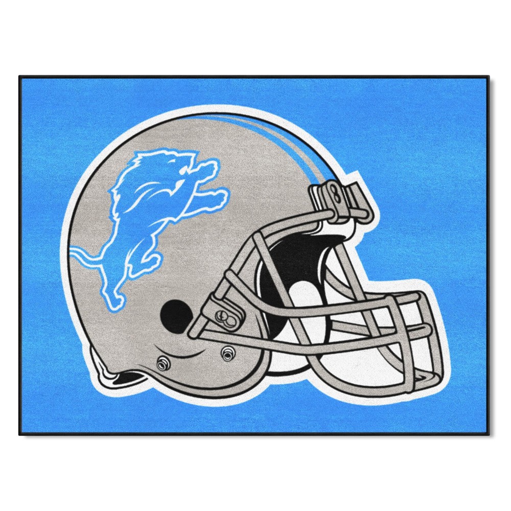 Fanmats 5739 Detroit Lions All-Star Rug - 34 In. X 42.5 In. Sports Fan Area Rug Home Decor Rug And Tailgating Mat
