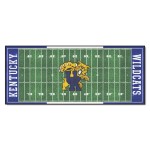 Fanmats 7546 Kentucky Wildcats Field Runner Rug - 30In. X 72In. - Uk & Wildcat Logo