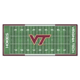 Fanmats 7567 Virginia Tech Hokies Field Runner Rug - 30In. X 72In.