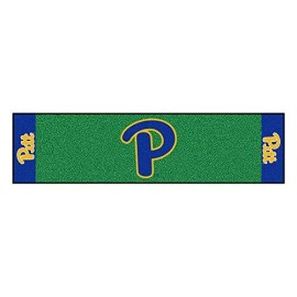 Fanmats Ncaa University Of Pittsburgh Panthers Nylon Face Putting Green Mat , 18X72