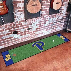 Fanmats Ncaa University Of Pittsburgh Panthers Nylon Face Putting Green Mat , 18X72