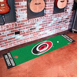 Fanmats 10531 Nhl Carolina Hurricanes Nylon Putting Green Mat