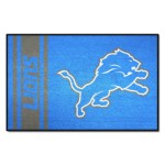 FANMATS 8241 Detroit Lions Starter Mat Accent Rug - 19in. x 30in. | Sports Fan Home Decor Rug and Tailgating Mat Uniform Design