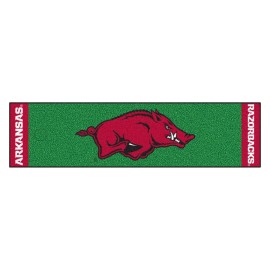 Fanmats University Of Arkansas Putting Green Mat18X72