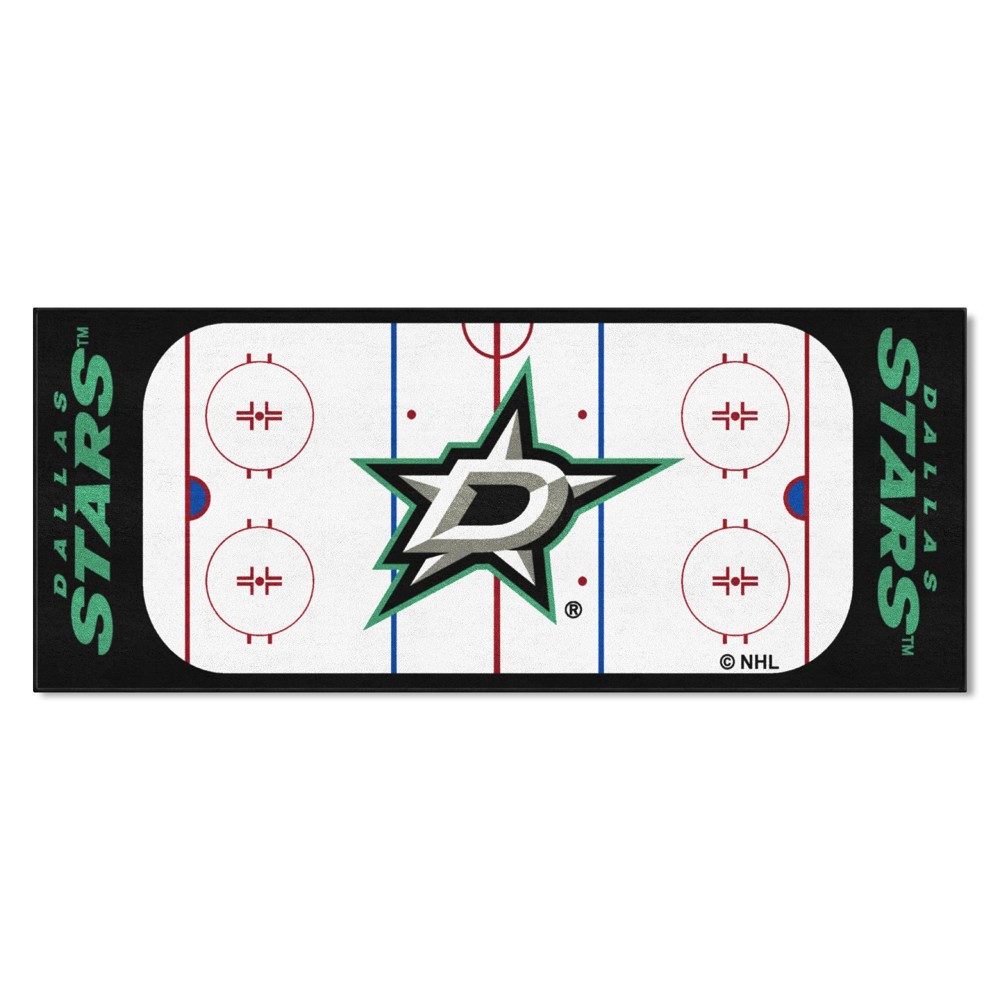 FANMATS 10642 Dallas Stars Rink Runner - 30in. x 72in.