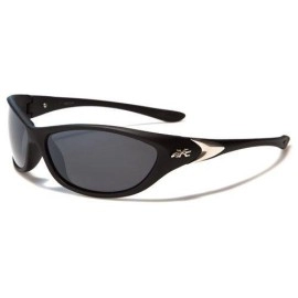 X Loop Mens Sunglasses Running Triathalon Golf Baseball Sports xl5678 (Black)
