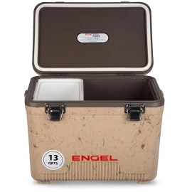 Engel UC13 13qt Leak-Proof, Air Tight, Drybox Cooler and Small Hard Shell Lunchbox for Men and Women in Camo